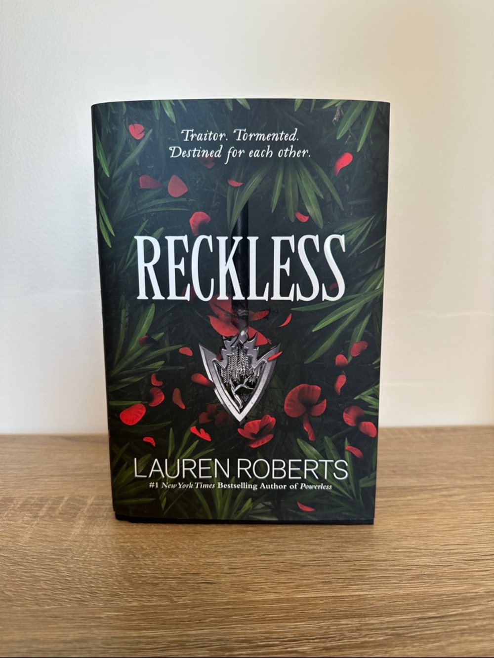 Reckless by Lauren Roberts Hardcover Book - Black & Red